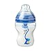 Tommee Tippee Anti-Colic Baby Bottles, Slow Flow Breast-Like Nipple and Unique Anti-Colic Venting System, 9oz, 2 Count, Blue Pandas
