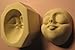#0018 - Flexible Food Grade Silicone Press Push Mold Mould of a Character Doll Face Cab