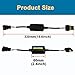 9005 9006 9012 H10 LED Anti Flicker Capacitor Error Code Computer Warning Canceller LED Resistor Canbus Decoder(Pack of 2)
