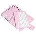 NEWSTYLE Removable Wireless Bluetooth Keyboard ABS Plastic Laptop Stylish Keys and Protective Case for Samsung Galaxy Tab E 8.0
