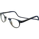 Clic Magnetic Reading Glasses for Men or Women, Soft Foldable Band, Computer Readers, Taku (S-XL)