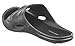 J. Fiallo Mens New Slide Beach Sandal Slippers in 3 Classy Colors (8, Grey/Black)