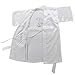 JOYTTON Girl's Satin Kimono Robe With Embroidered Flower Girl(6,White)
