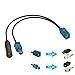 Bingfu Car Antenna Splitter Car Stereo FM AM Radio Antenna Adapter Cable Fakra Z Female Male to Motorola DIN Connector Cable 6 inch for Car Stereo Audio HD Radio Head Unit CD Media Player Receiver