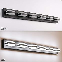 SOLFART Modern LED Dimmable Matt Black Wall Light