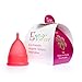 Anigan EvaCup (Made in USA) - Blizzard Blue Menstrual Cup ~ 100% MONEY BACK GUARANTEE (Small, Rose)