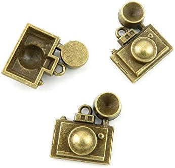 Price per 60 Pieces Jewelry Making Supply Charms Findings Filigrees I1WG7D Old Camera Antique Bronze Findings Beading Craft Supplies Bulk Lots