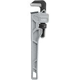 KLEIN TOOLS 68224 14-Inch Cast Aluminum Pipe Wrench | Heavy-Duty Adjustable Plumbing Wrench with I-Beam Handle, 2-Inch Jaw Capacity