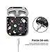 PBRO AirPods Case Cute Astronaut Case Protective Hard Shockproof Case Cover [Front LED Not Visible] Compatible with Apple AirPods 2 & 1(Black+Space)