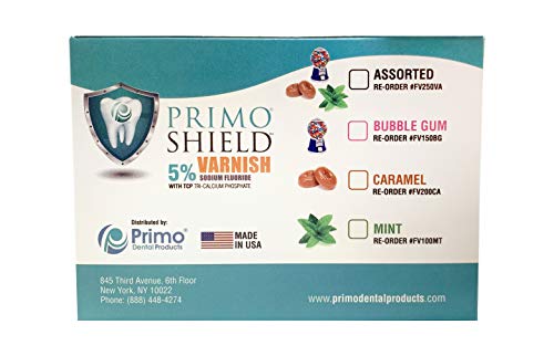 Varnish 5% Sodium Fluoride Unit-Dose Package (2 x 5 Pcs) - Made in The USA (Mint)