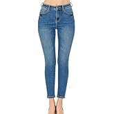 WAX JEAN Women's Butt I Love You Push-Up Classic 5-Pocket Ankle Skinny Jeans