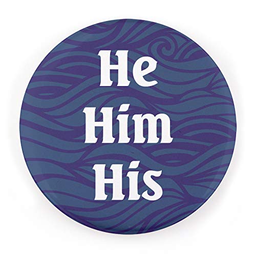 Buttonsmith Pronoun Set 1.25" Button - Pack of 100 - Union Printed and Union Made - Made in the USA