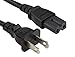 Cable Leader 15ft 18 AWG 2-Slot Polarized Notebook Power Cord IEC320 C7 to NEMA 1-15P
