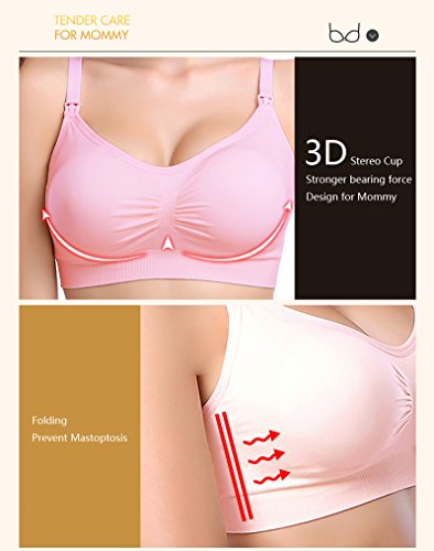 NICOSHINE-Womens-Sleeping-Nursing-Bra-Wirefree-Breastfeeding-Maternity-Bralette-Super-Soft