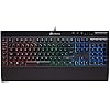 Corsair K55 RGB Membrane Gaming Keyboard (6 Programmable Macro Keys, 3-Zone RGB Backlighting, Multimedia Controls, UK…