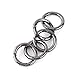 EDC Ring Buckle Locking Carabiners 10Pcs Zinc Alloy Round Carabiner Spring Snap Clips Hook Keychain Keyring Buckle Snap Hook Ring Keychain