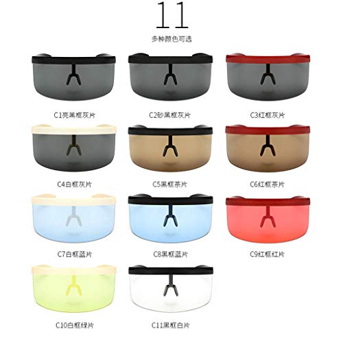 Sonnenbrille Big Mask Mirror Sonnenschutz Anti-Peeping Mask Ideal Radbrille Autobrille und Anglerbrille mit UV-Schutz – Bild 5