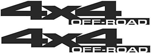 Replacement 4x4 Bedside Decals - 2010 to 2014 Compatible with Dodge Truck Bed Matte Black
