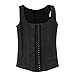 FeelinGirl Men's Latex Steel Boned Waist Cincher Corset Vest