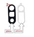 2 Pack Back Rear Camera Lens Real Glass Cover Replacement with Adhesive for LG G5 H820 H830 H850 VS987 LS992 Black + PHONSUN Portable Cellphone Holder