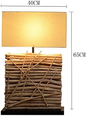 FFLTAIDENG HJHY® table lamp, Wooden art Hotel Tea teahouse Clubhouse rural Branch lights sample room New Chinese lighting 40 × 65cm Creative, simple