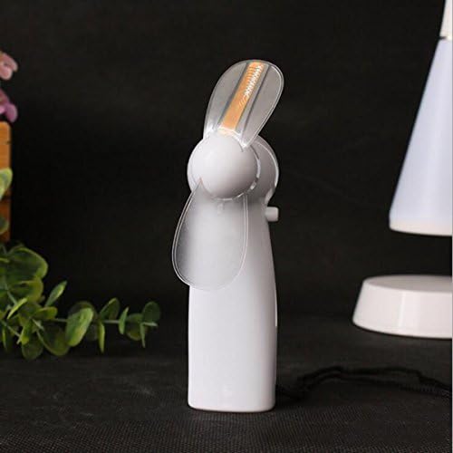 Winsa Mini Fan, Led Light Word, Customizable with the Words You Want (Customizable With Blue Words)