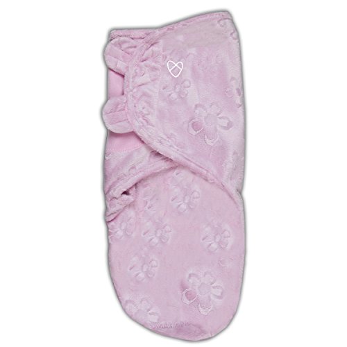 SwaddleMe Original Luxe Velboa Swaddle 1-PK, Pink Flowers (SM)