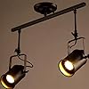 Shengyang, Outdoor Lights, Solar lights Outdoor, Rechte Bar Plafondspot, voor Woonkamer en Showroom-black||2 head