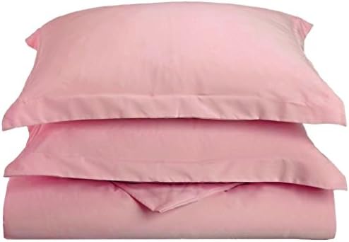 500 Thread Count Egyptian Cotton Home Classic 2 PC Pillow Shams German/Extra Large Square Size 31 x 31 Inches -Pink Solid. ( 80 cm x 80 cm)