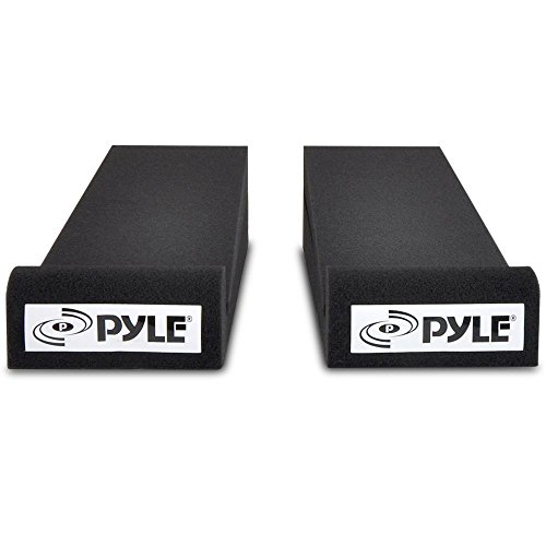 Pyle Sound Dampening Speaker Riser Foam Audio Acoustic Noise Isolation Platform Pads Recoil