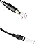 2 Pack black 1 Female to 4 male 5.5mm X 2.1mm CCTV DC Power Supply Splitter Cable