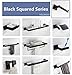 Velimax Stainless Steel Toilet Paper Holder for Bathroom Tissue Roll Holder for Lavatory Wall Mounted Toilet Roll Holder Contemporary Style Matte Black