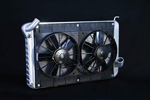 Dewitts 1963-65 Corvette BB size in SB mounts Dual 11" Spal Fans Wiring Radiator