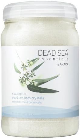 Dead Sea Essentials by AHAVA Invigorating Eucalyptus Dead Sea Bath Crystals, 32 Fluid Ounce
