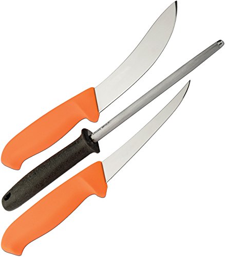 Morakniv Two Sandvik Stainless Steel Knives Plus Sharpening Steel Hunting Set (Best Mora Knife For Hunting)