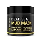 Dead Sea Mud Mask - Enhanced with Collagen - Reduces Blackheads, Pores, Acne, Oily Skin - Visibly Healthier Face & Body Complexion - All Natural Anti-Aging Formula for Women & Men