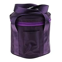 Flameer 8/11/14inch Crystal Singing Bowl Carry Case Travelling Thicken Bag Purple - Purple, 8inch