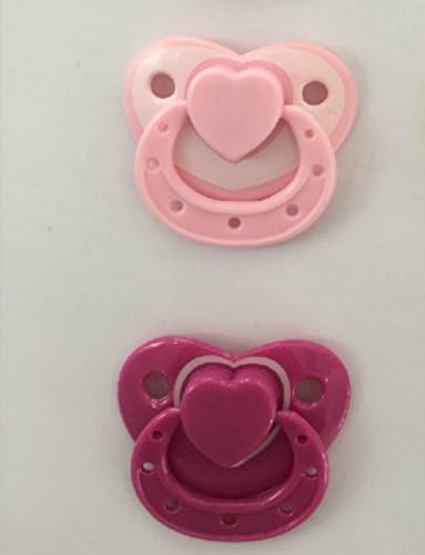 2 Pcs/Set Magnet Pacifier Dummy for Reborn Newborn Baby Dolls Handmade Magnetic Nipple Pure Colors