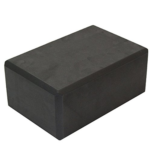Sol Living Yoga Block - Compact Durable High Density EVA Foam Block for Balance and Stability, Exercise, Fitness, Pilates and Yoga Accessory - 4" x 6" x 9" Black Color - Thumbnail 3