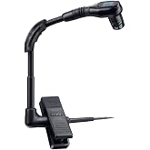 Shure Wired BETA 98H/C Microphone - Miniature Instrument Mic with Wired XLR Connector, Cardioid Condenser, Clip-on with Gooseneck for Sax/Brass or Rim of Percussion (BETA98H/C)