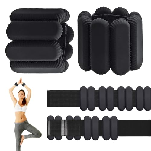 Last Page® Pilates Wrist & Ankle Weights for Women, Wearable Strong Arm & Leg Weights Set of 2, Adjustable Ankle Weights for Walking, Yoga, Dance, Barre,Gym