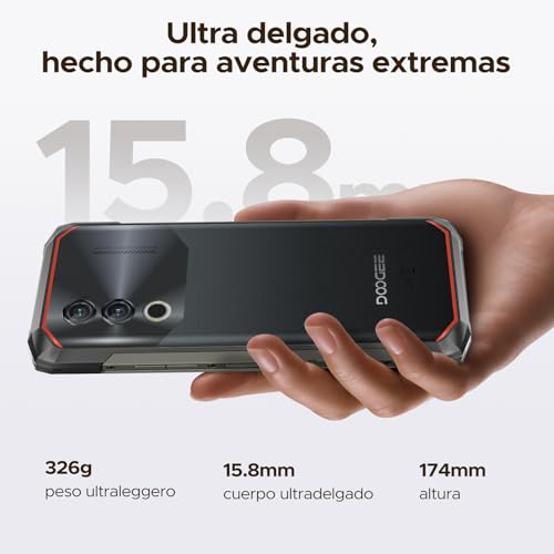 DOOGEERugged BLADE10POWER Android 16 Rugged Mobile Phone, 10300mAh 24GB+256GB/2TB Rugged Mobile, 6.6'' NFC Smartphone, Camera 50MP/Face ID/Fingerprint/Widevine L1/3 Card Slots/Dual 4G/GPS