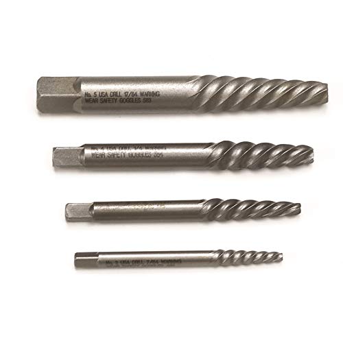 GEARWRENCH 4 Pc. Spiral Screw Extractor Set - 2419D