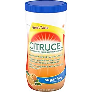 Amazon.com: Citrucel Powder Sugar-Free Orange Flavor - 16.9 oz, Pack of ...