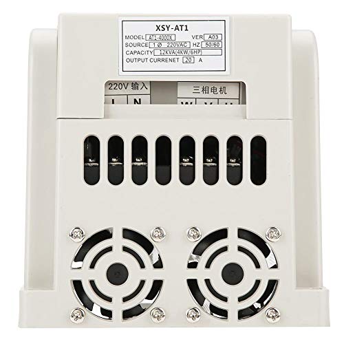 Variable Frequency Drive,220V Single-Phase Variable Frequency Drive VFD Speed Controller for 3-Phase 4kW AC Motor