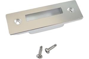 LXAUTOPCH Billet Aluminum Rear Sliding Moonroof Cover Latch, Sunroof Lock Rev 0 F Retainer 84900118 Compatible with Chevy Traverse, GMC Acadia, Buick Enclave(Rev0 silver)