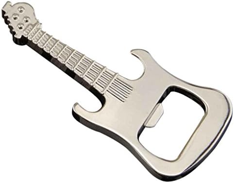 kongnijiwa Guitar Keychain Gadget Bottle Opener Keychain Zinc Alloy Opener Guitar Music Instrument Souvenirs