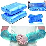HOT BARGAINS Disposable Arm Sleeves Waterproof Cover Blue One Size Pack 300 view 2
