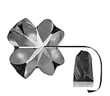 UOOU 56 inch Adjustable Running Drag Resistance Parachute Exercise Parachute for Power Speed Training Chute Power