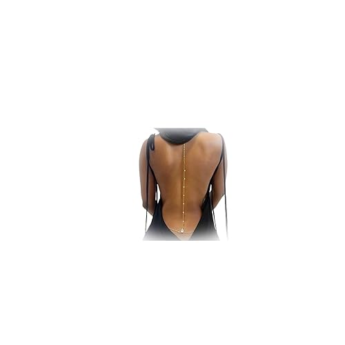 Sexy Rhinestone Back Chain Necklace for Backless Dress Bridal Wedding Rhinestone Backdrop Chain Jewelry Crystal Simple Waist Chain Jewelry for Women (Gold) in Dubai - UAE | Whizz Body Chains Sexy Rhinestone Back Chain Necklace for Backless Dress Bridal Wedding Rhinestone Backdrop Chain Jewelry Crystal Simple Waist Chain Jewelry for Women (Gold) in Dubai - UAE | Whizz Body Chains